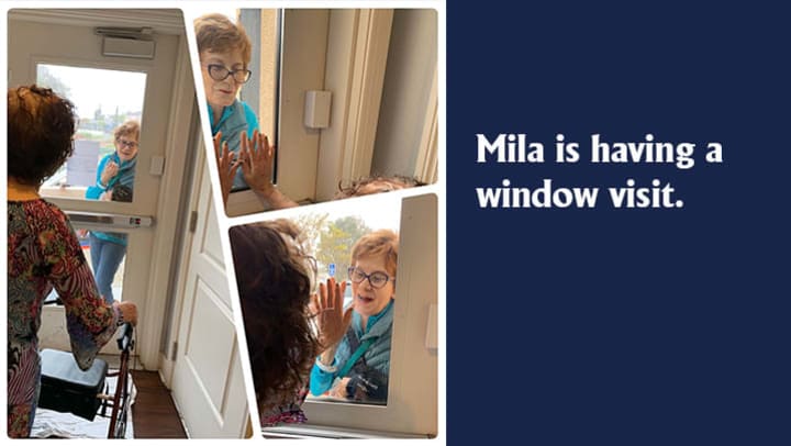 Mila’s Window Visit
